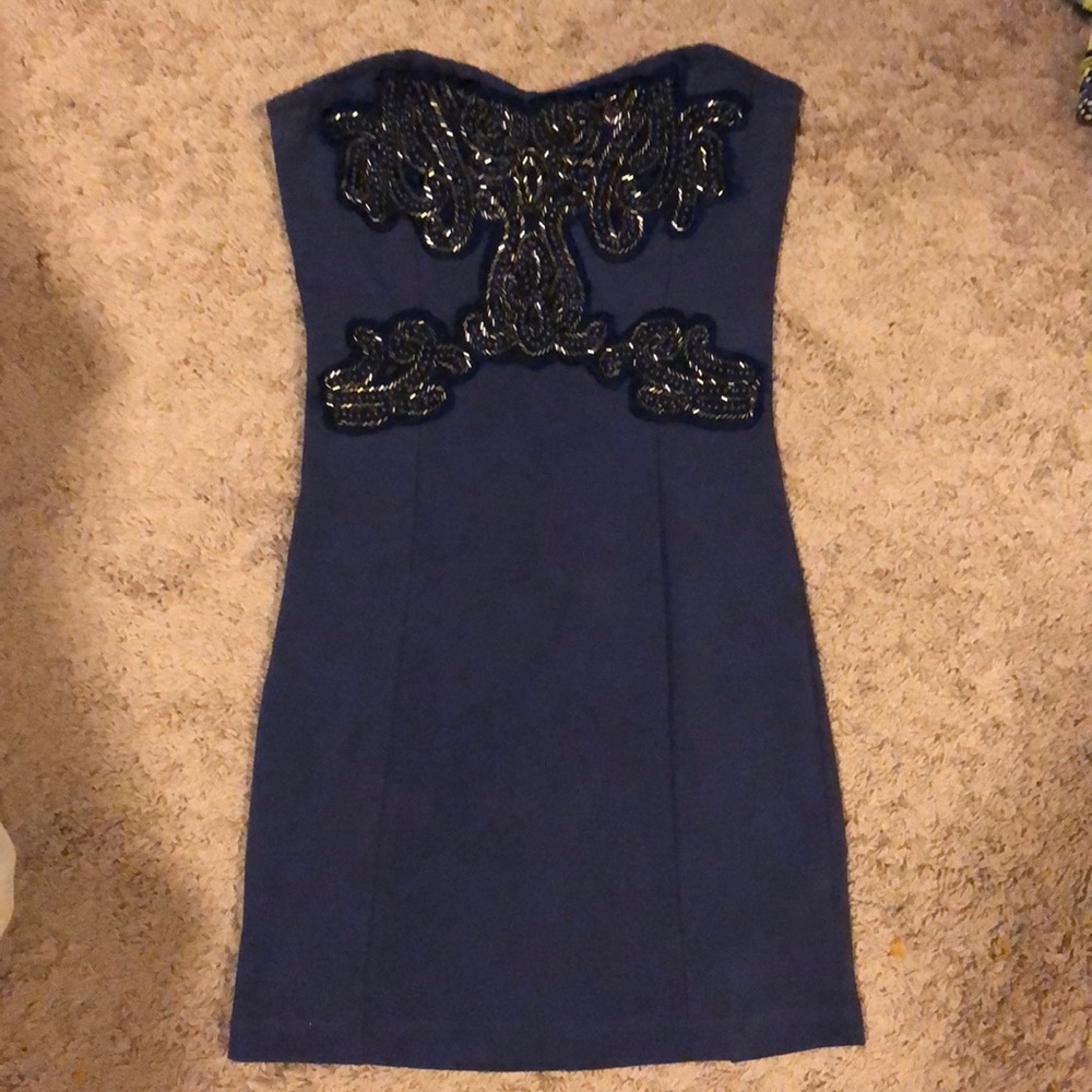 Free people bodycon strapless body on dress